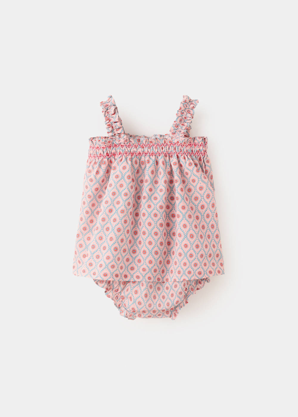 Printed dress and nappy cover