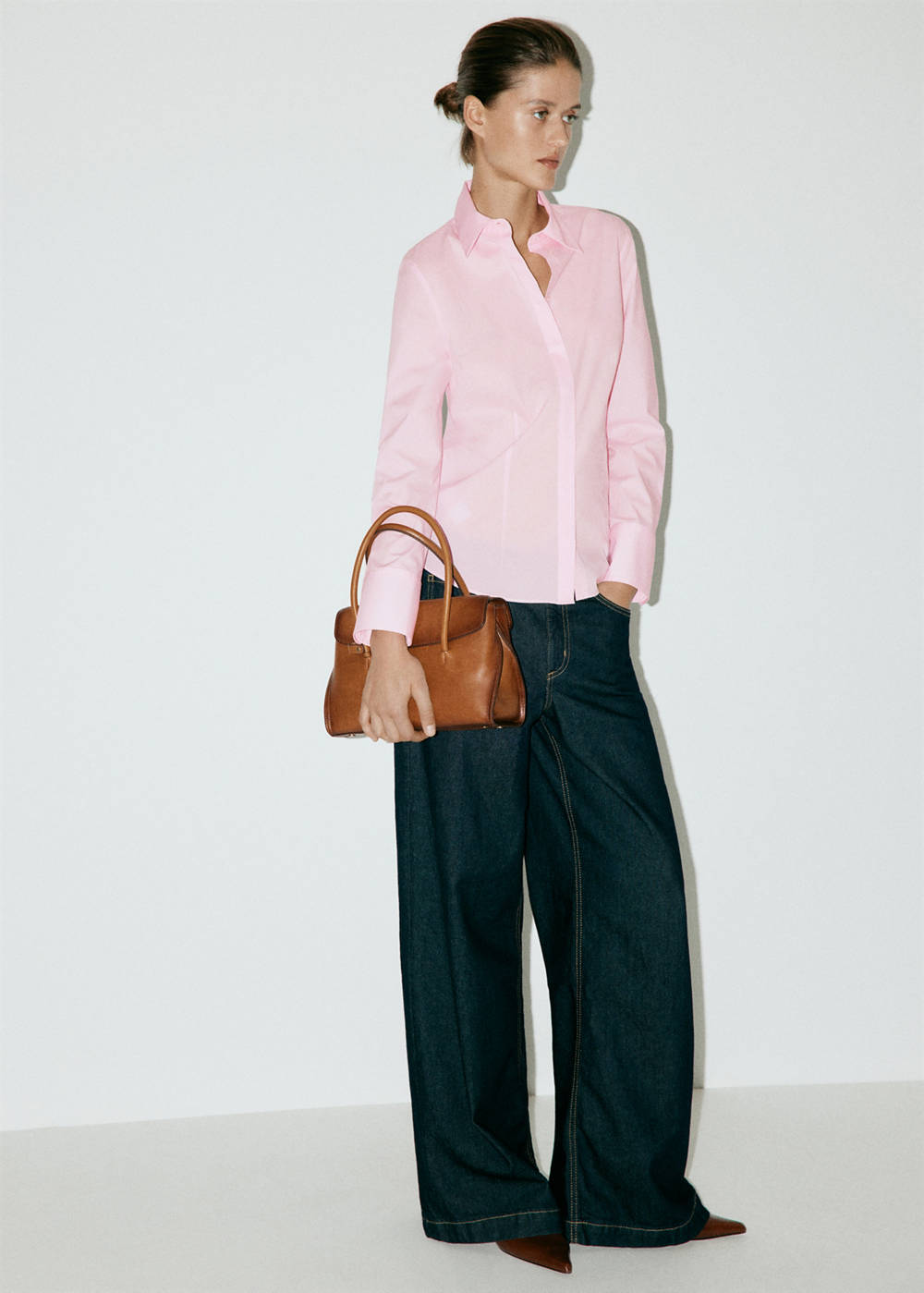 Slim-fit poplin shirt - Image 3