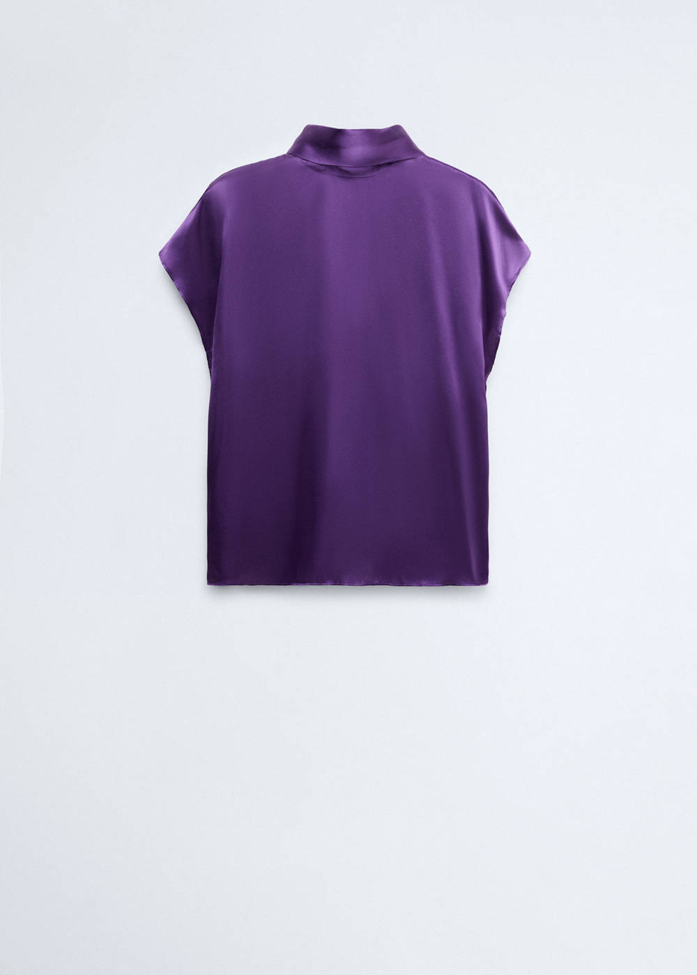 100% silk tie-neck blouse - Image 5