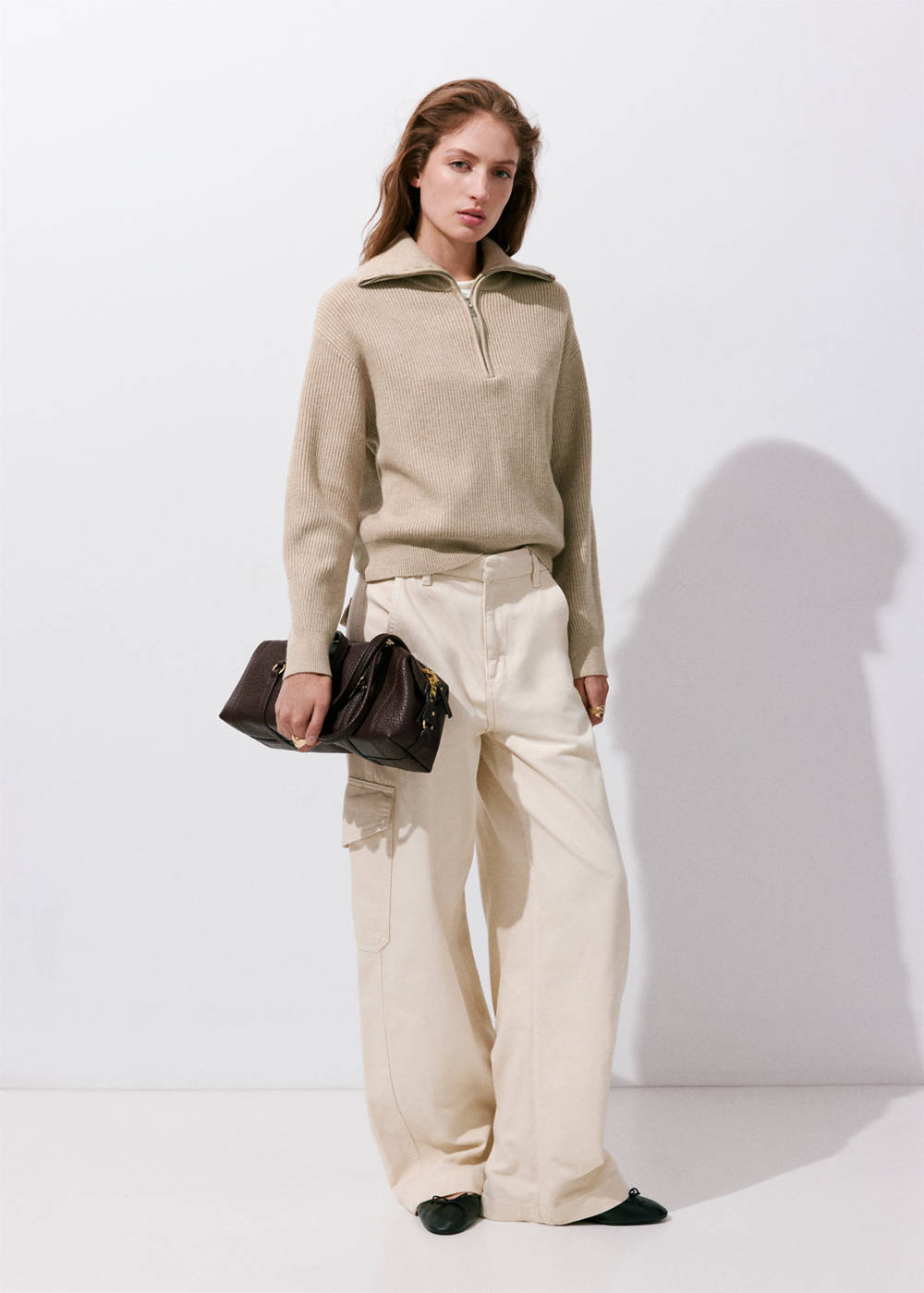 Ribbed zip-up jumper - Image 3