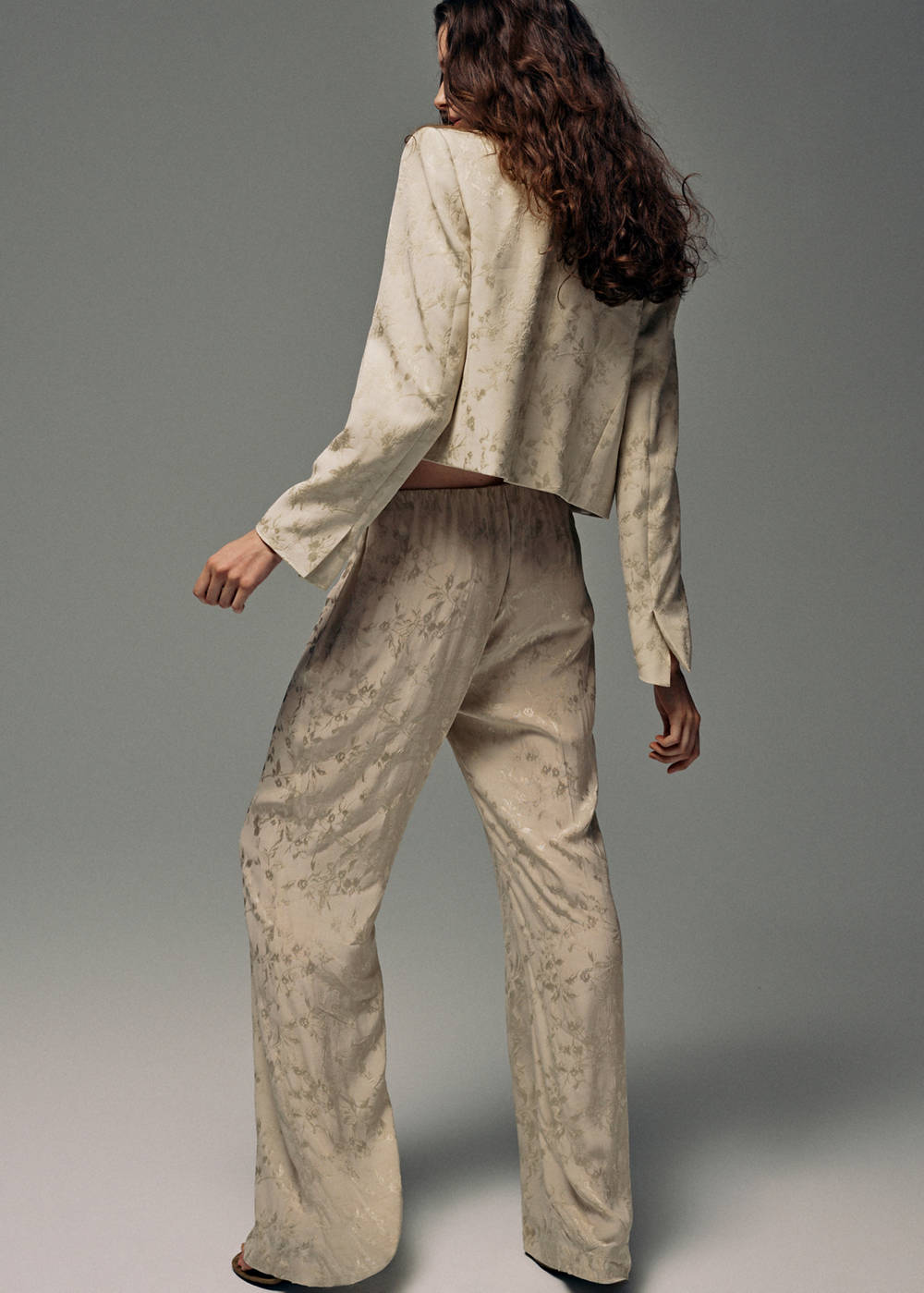 Jacquard straight-leg pants - Image 4
