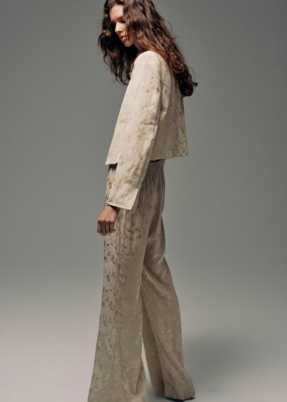 Jacquard straight-leg pants - Image 5