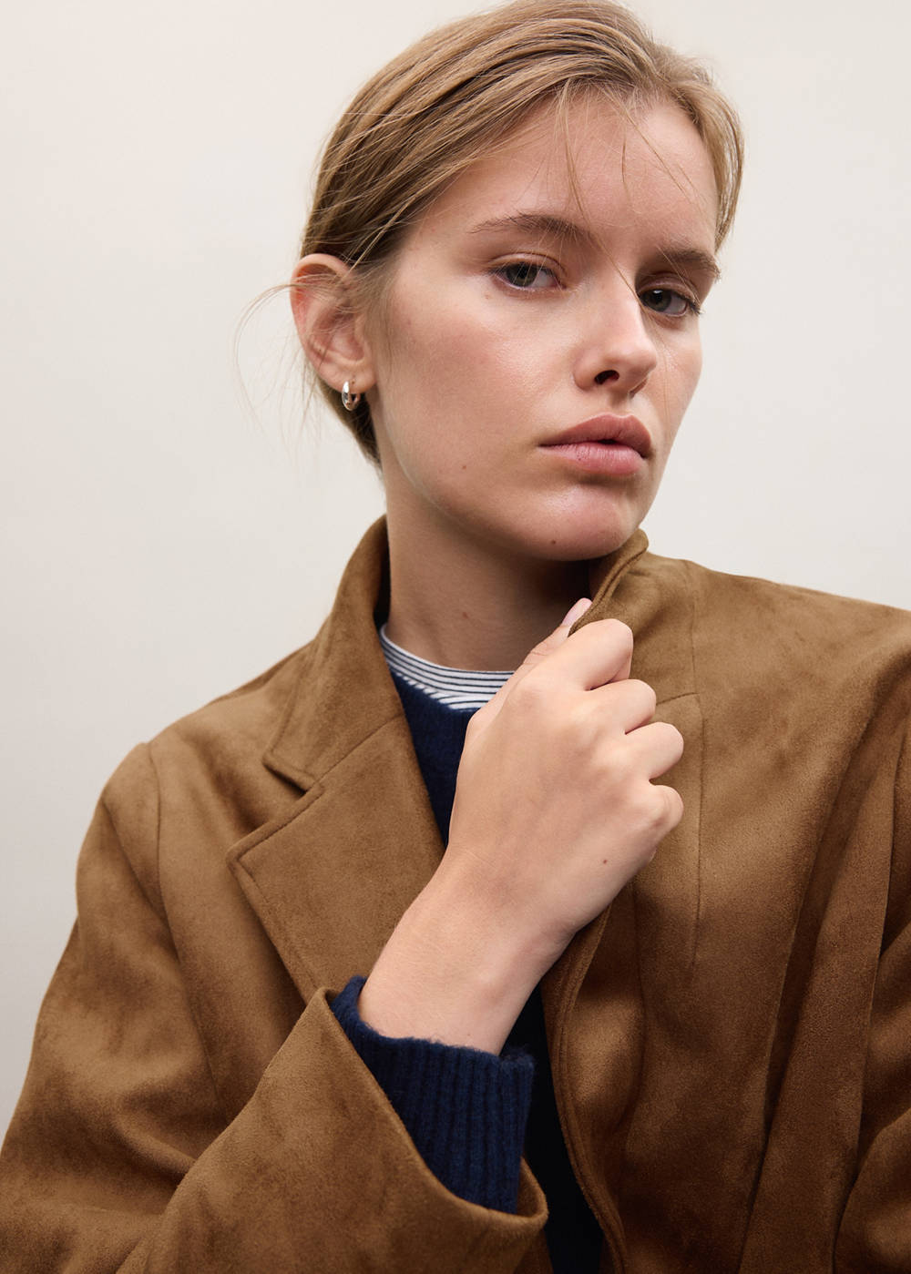 Suede-effect blazer - Image 3
