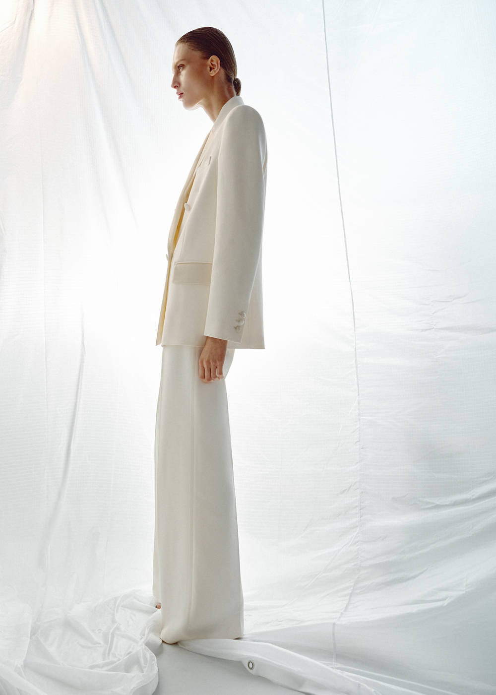 Alternative view of Topstitched blazer with lapels