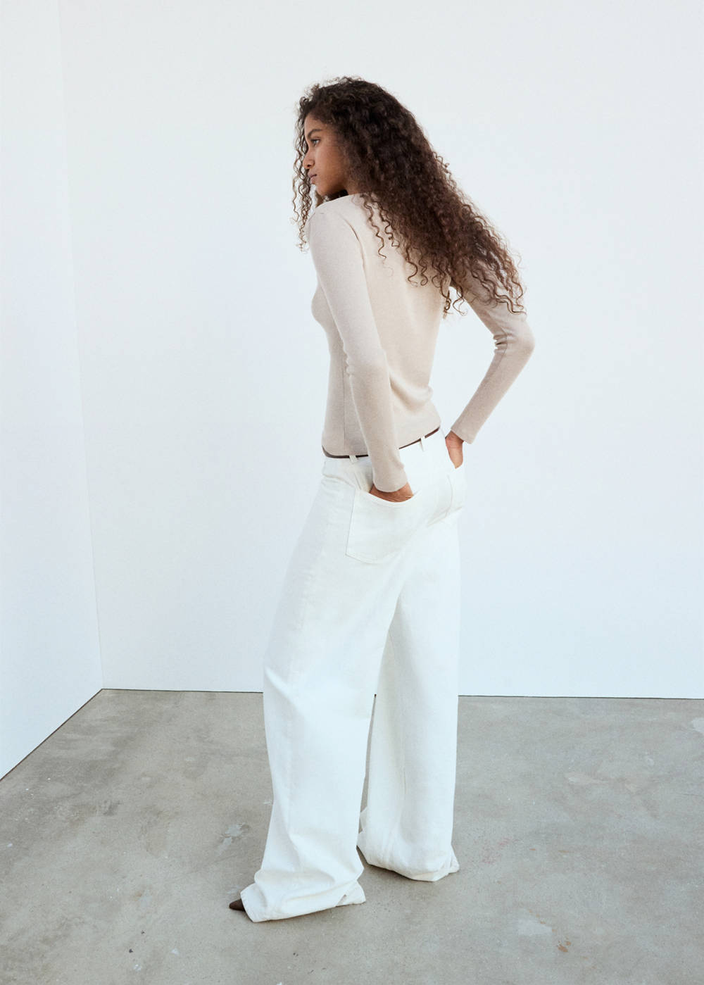 Long-sleeved boat-neck t-shirt - Image 4