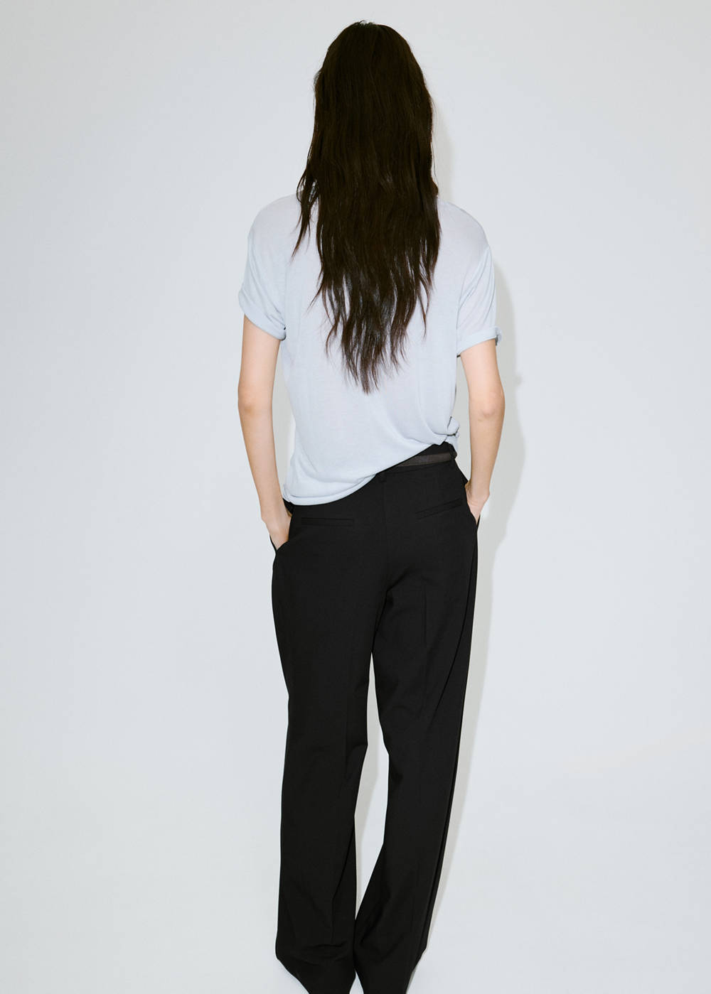 Straight-fit pleated pants - Image 4