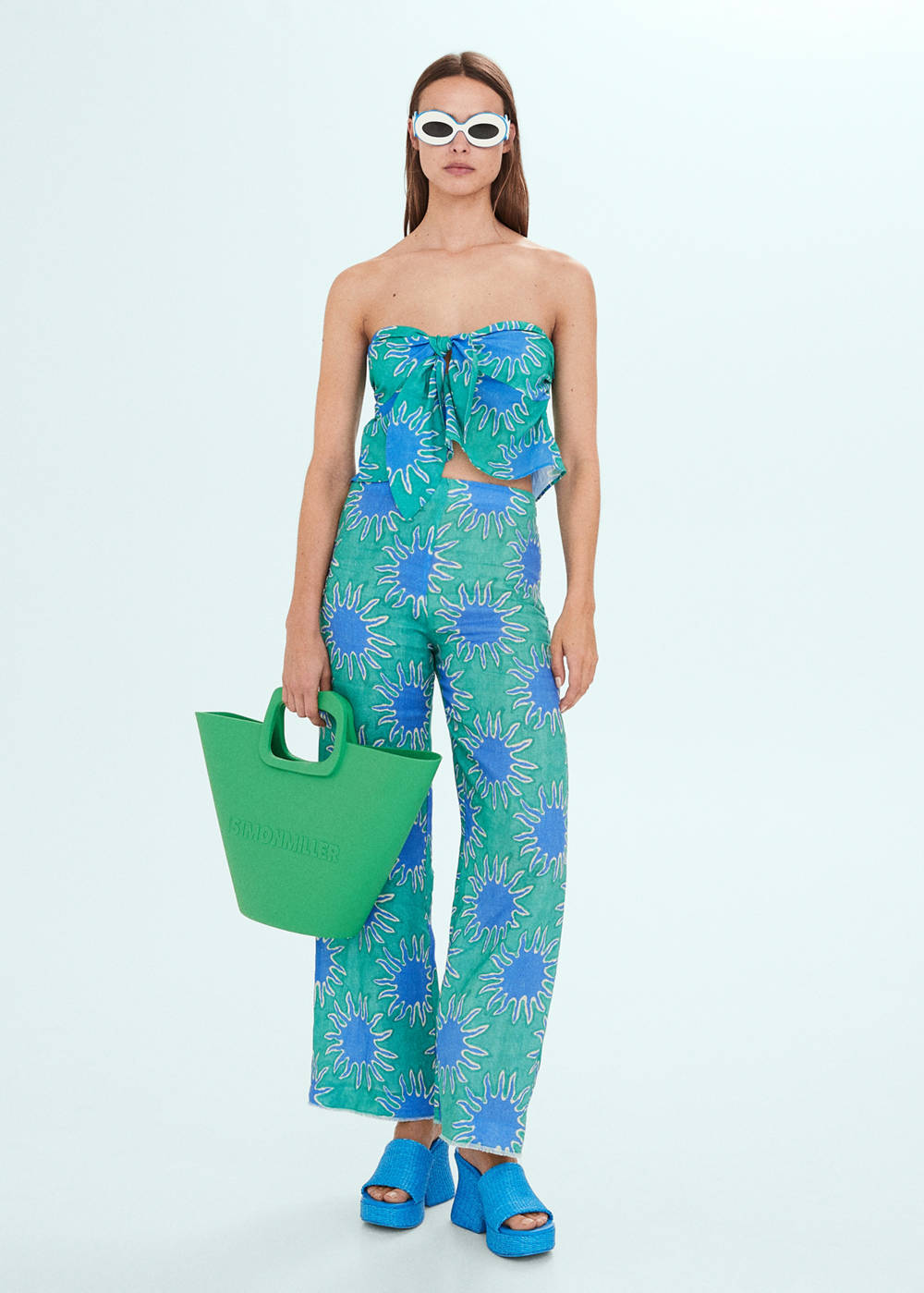 Bandeau top with knot print - Image 3