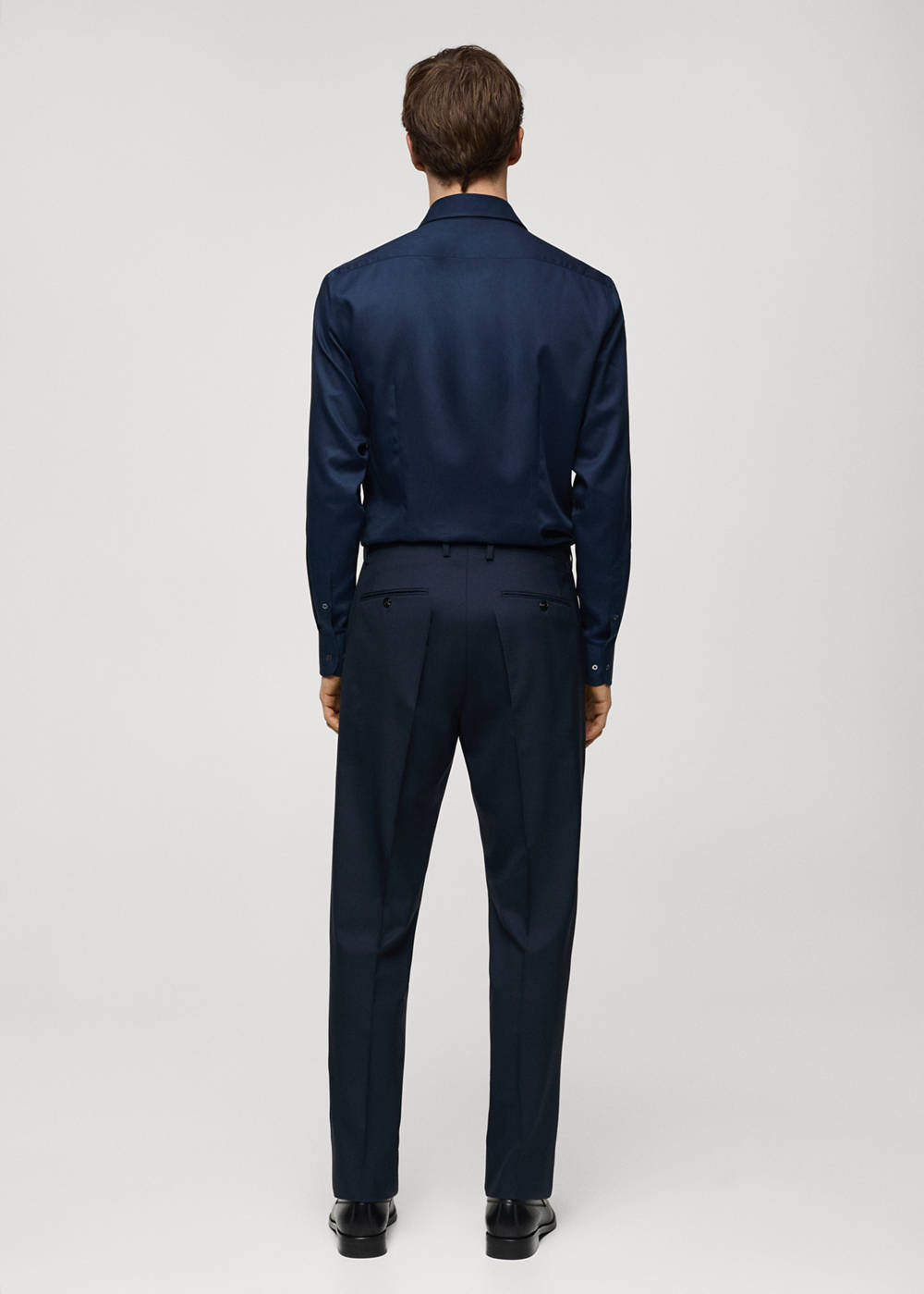 100% virgin wool slim-fit suit pants - Image 4