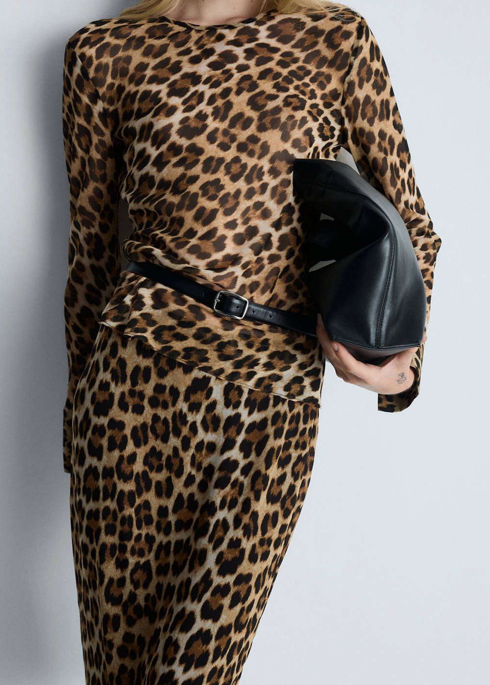 Leopard print blouse