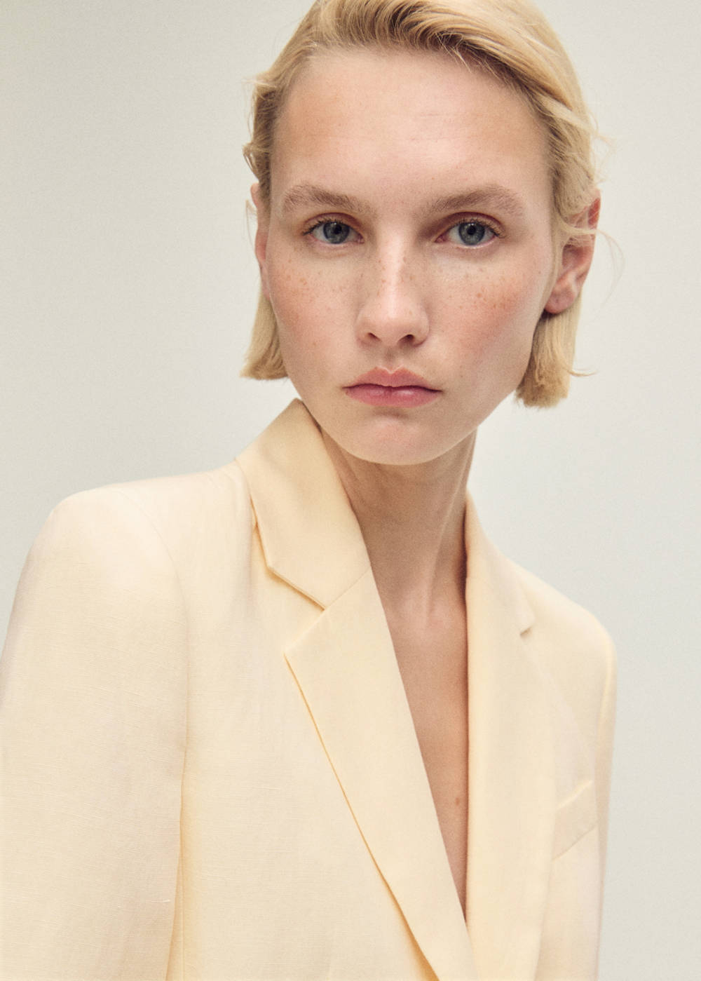 Linen-blend suit blazer - Image 5
