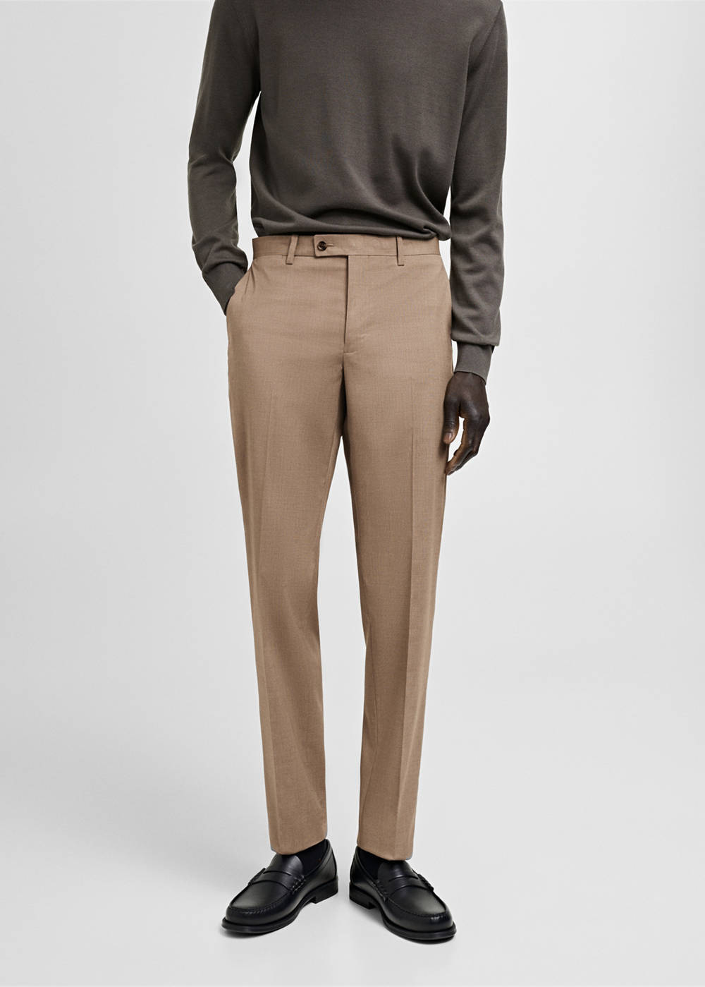 Milan slim-fit suit pants