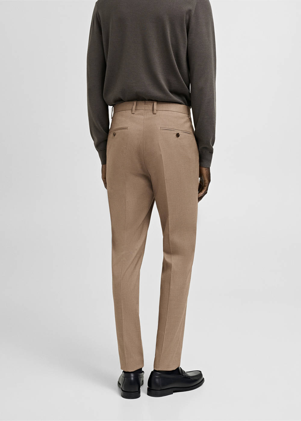 Milan slim-fit suit pants - Image 4