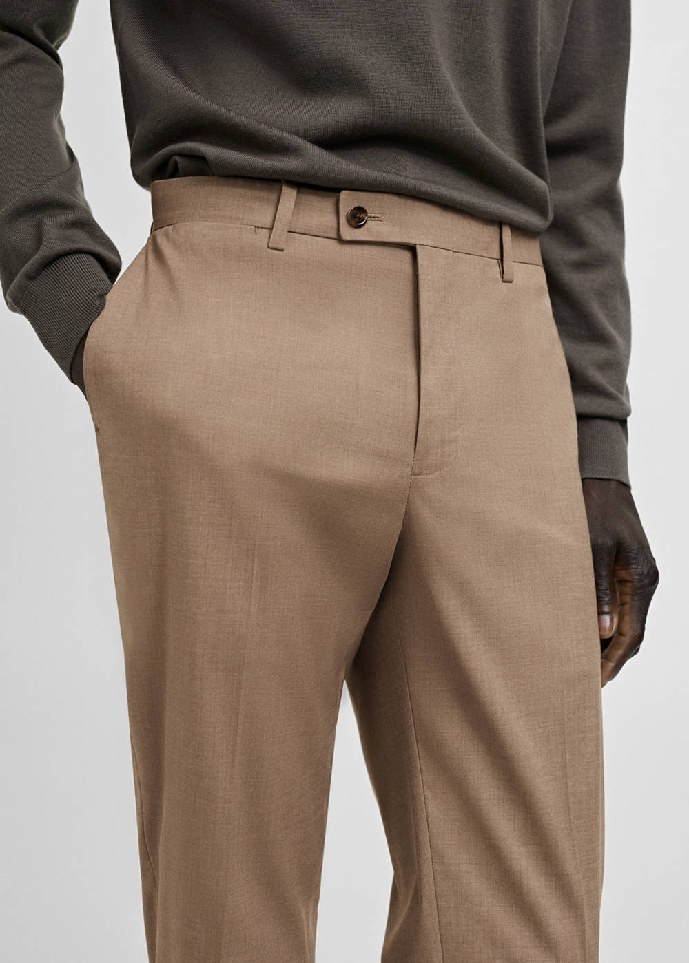 Milan slim-fit suit pants - Image 5