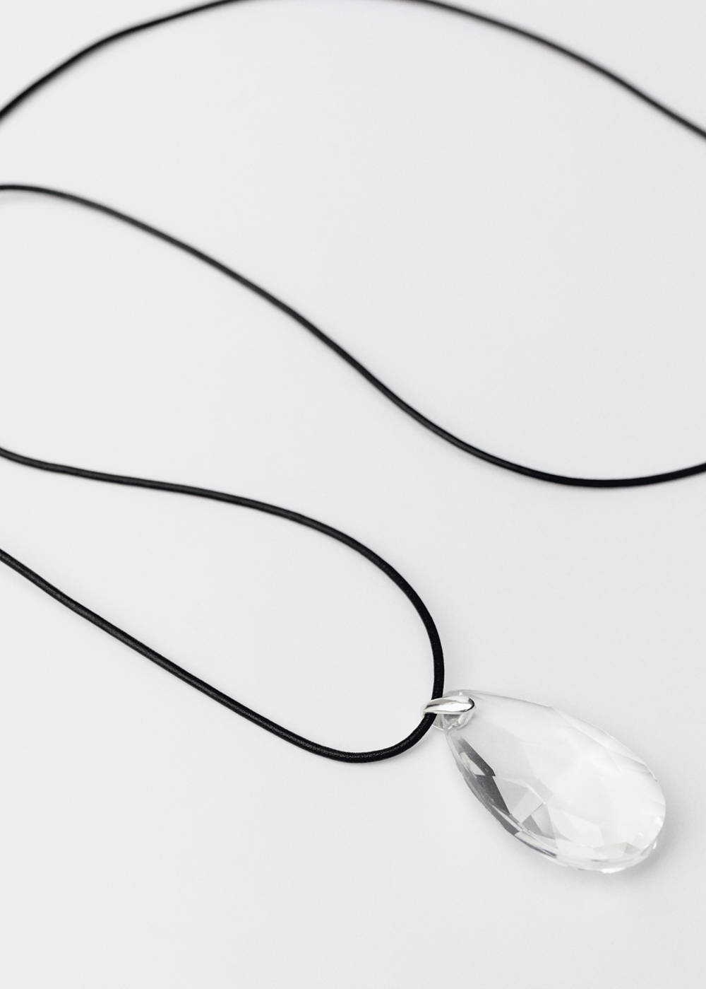 Crystal pendant leather necklace - Image 4