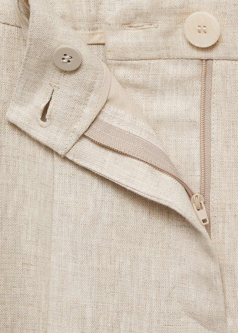 Pleated linen trousers - Image 5