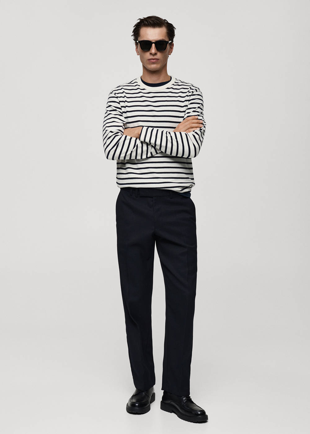 Striped 100% cotton t-shirt - Image 3