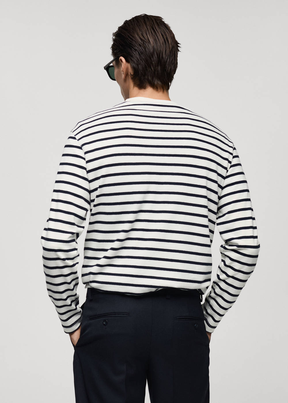 Striped 100% cotton t-shirt - Image 4